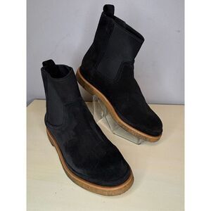 Vince‎ Women's Suede Litton Chelsea Ankle Boots Black Size 6.5